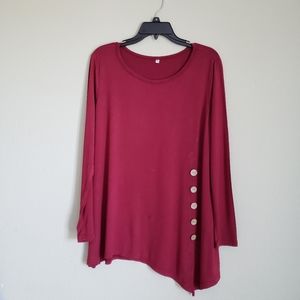 Burgundy Symmetrical Top